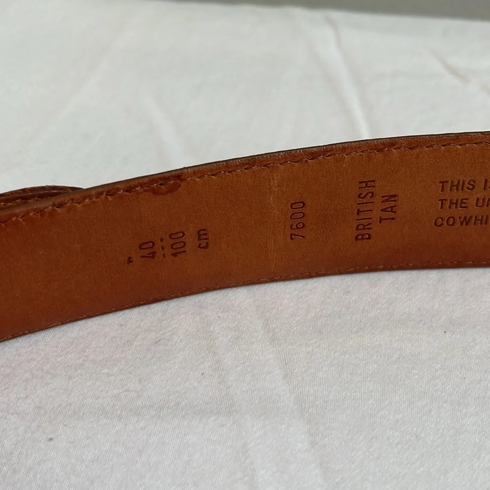 Coach men’s size 40 British tan leather belt